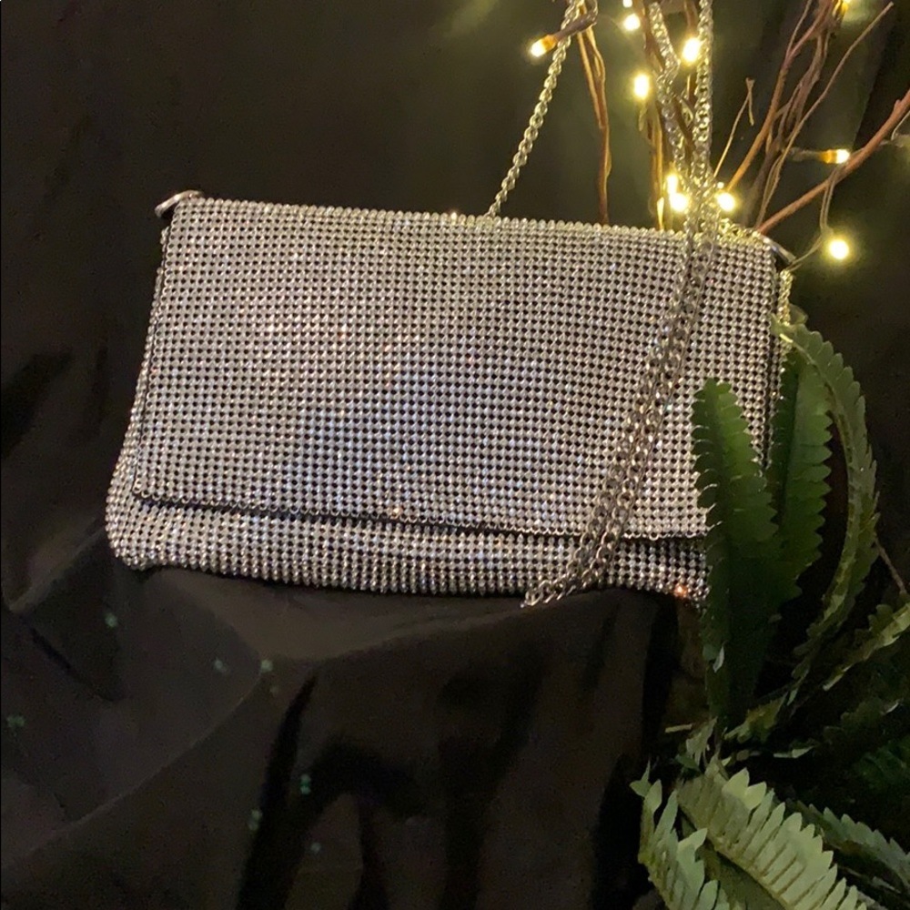 Rhinestone evening bag shoulder or clutch
